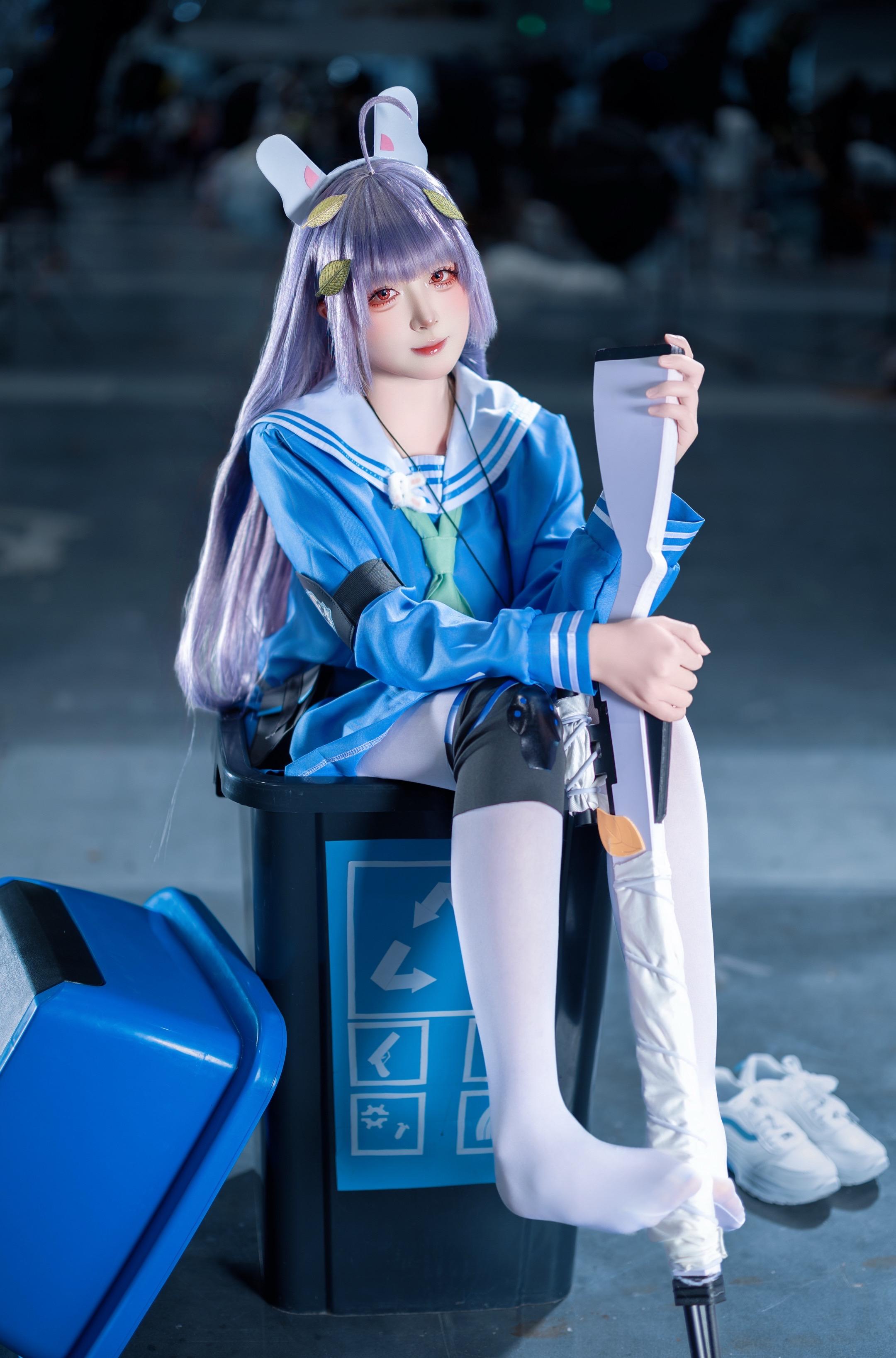 什么？你家门口垃圾桶里没有兔子吗？ 📷：  cosplay 霞沢美游cos