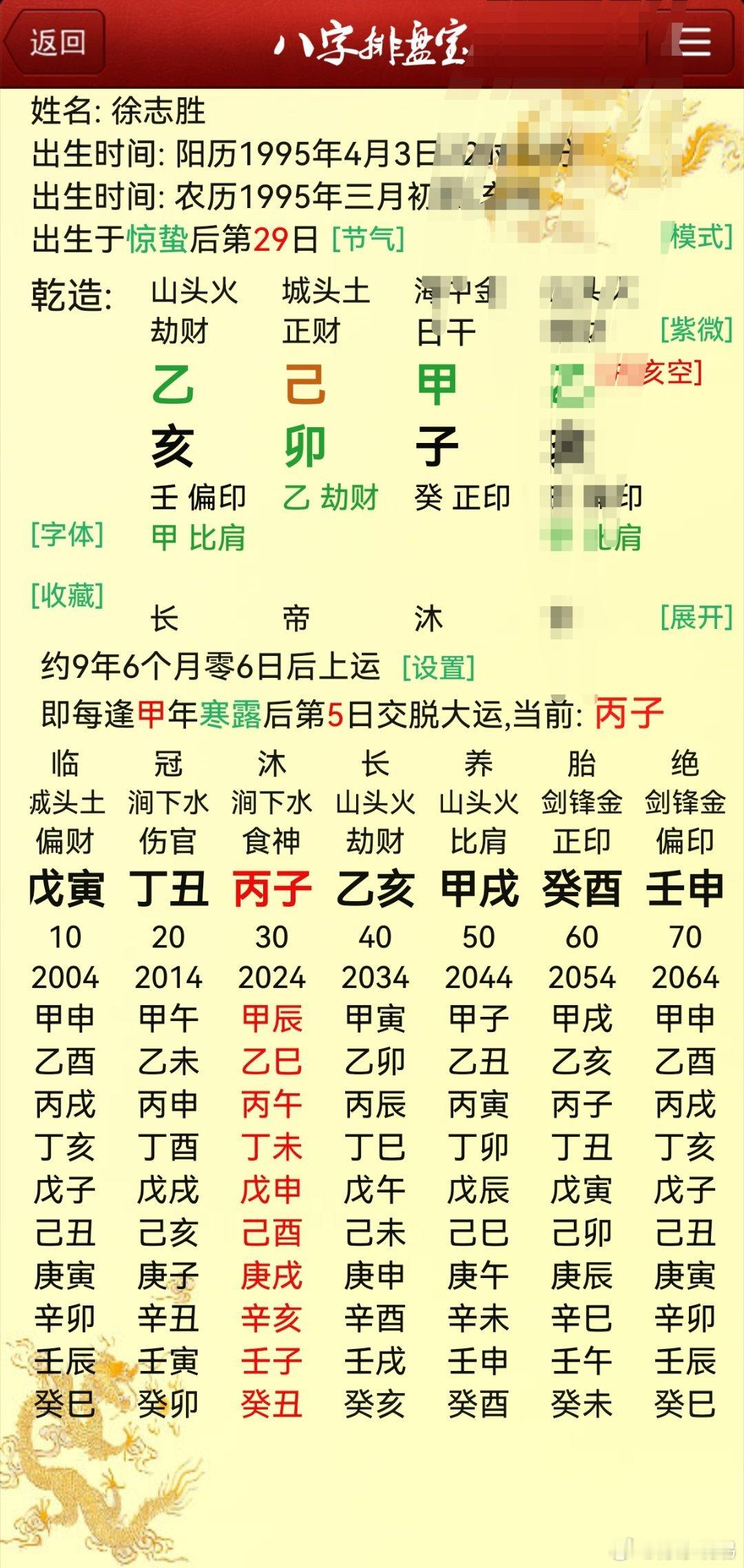 曝徐志胜女友家境优渥徐志胜的八字生的不怎么好嘛，（当然也有好的一面，能拼，能打，