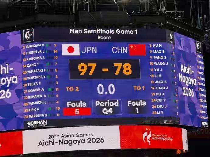 众媒体人评亚运会中国男篮77:97输给日本男篮。郭士强赛后接受采访：我不给自己
