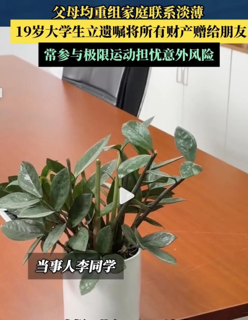 上海，19岁大学生，父母早年离异又各自再婚，平时对他日常照顾较少，亲子关系淡薄，