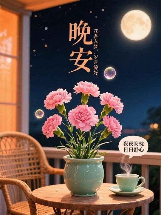 晚安好好睡一觉，是给自己最好的休整。放宽心接纳所有好坏，等天亮醒来，生活总会藏