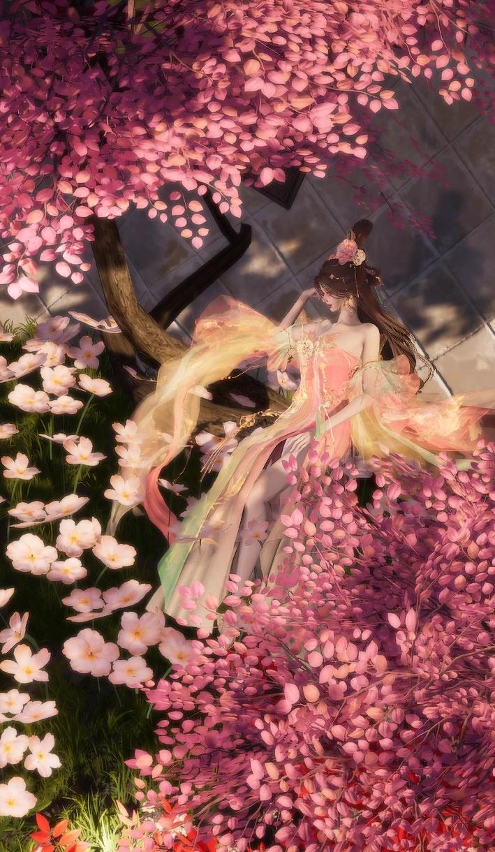 时光漫记｜落樱辞长安城外的樱林，是她最爱的去处。作为教坊司最负盛名的舞姬，却独