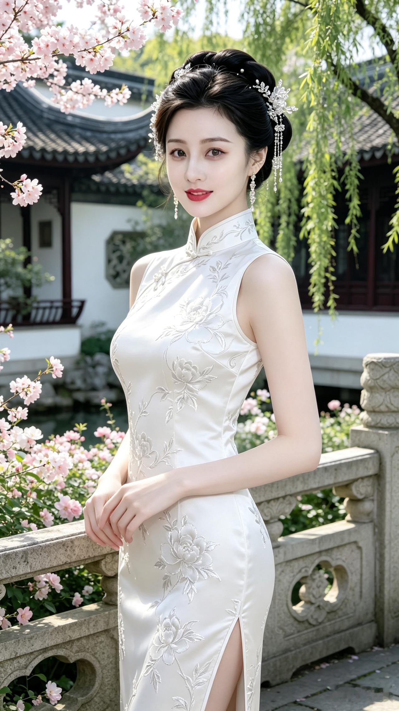 古典旗袍，韵味十足，惊艳了时光