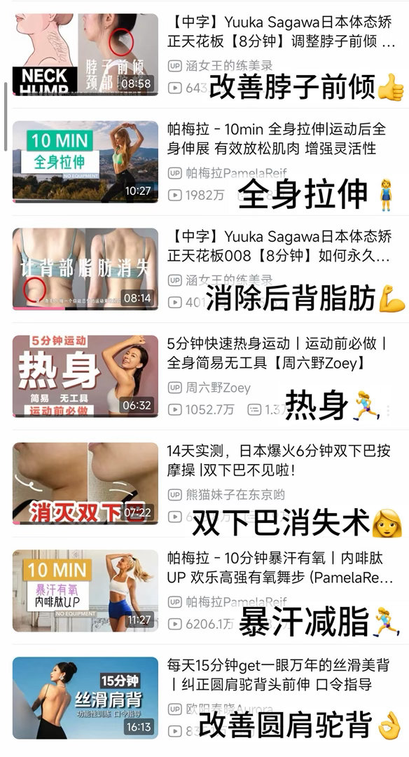 亲测❗急性子瘦脸+减脂+体态打卡清单❗