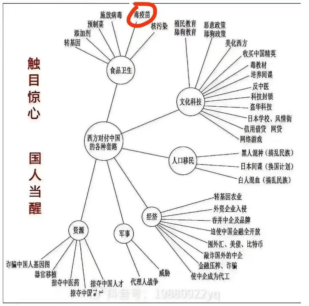 中国人天天只活在这样的恐慌里是不行的，我们得让西方人天天生活在这样的恐慌里才行，