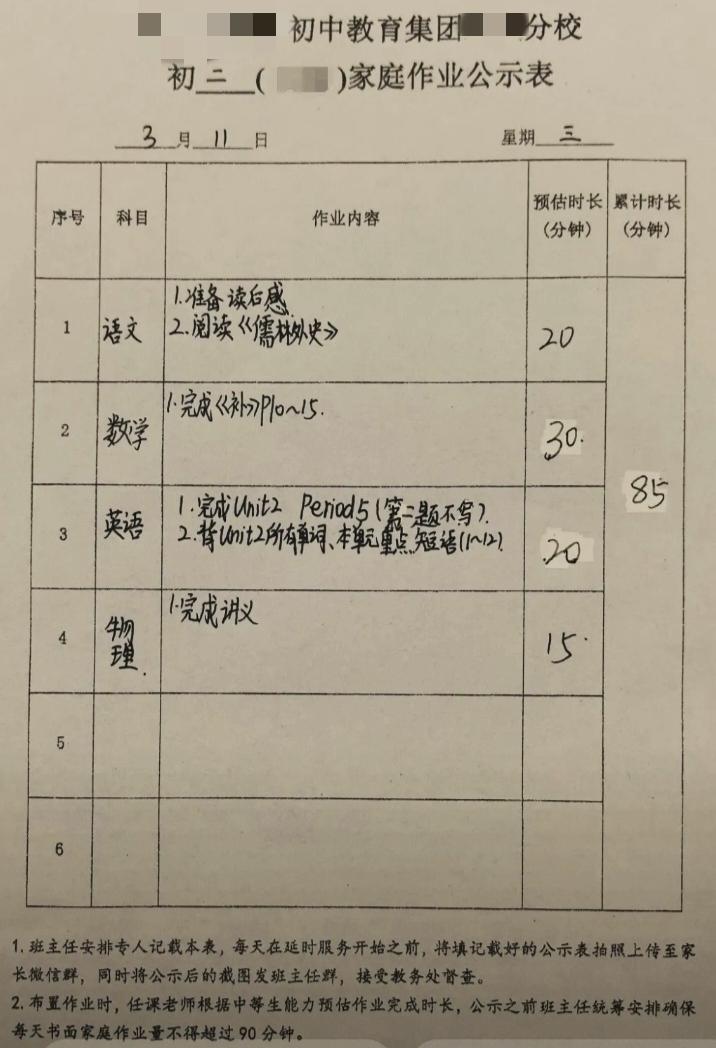 每天作业公示，就是为了应付检查的形式主义。不要以为我又在无缘无故的吐槽。有一段时