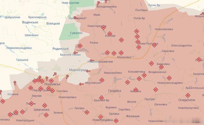 乌军战报米尔诺赫拉德的防御部队正在摧毁进城道路上的敌人——“东部”小组波克罗夫斯
