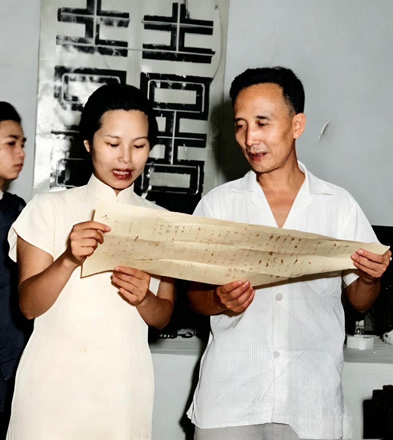 这是一九三九年，一对相差二十四岁的男女喜结连理，并高兴地念结婚誓词。这一年，经友