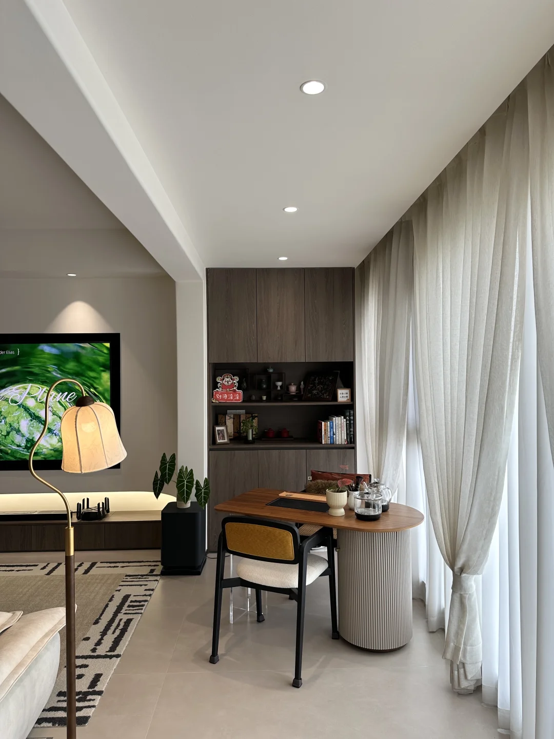 入住2年，3㎡阳台茶室我爱了一遍又一遍