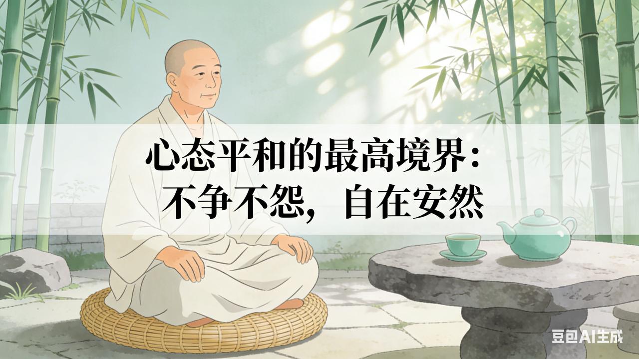 2. 心态平和的最高境界：不争不怨，自在安然