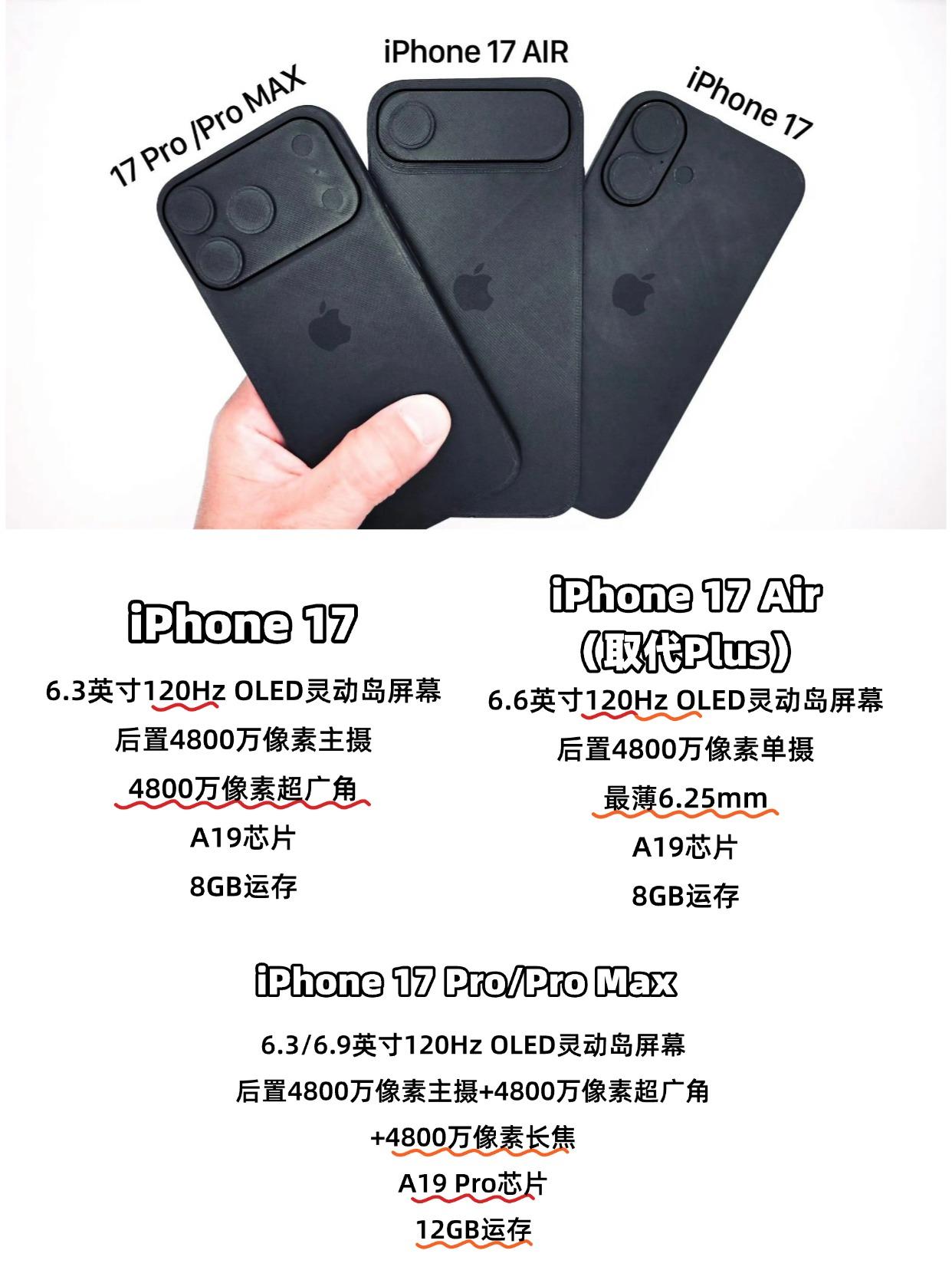 iPhone17真机曝光，这配置要绝杀？刚刚看到网上曝光的iPhone17系