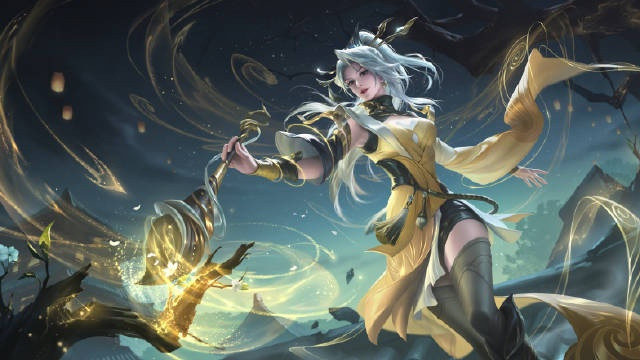 上官婉儿神器万象笔皮肤: 神器传说第二款系列皮肤, 金色光效拉满