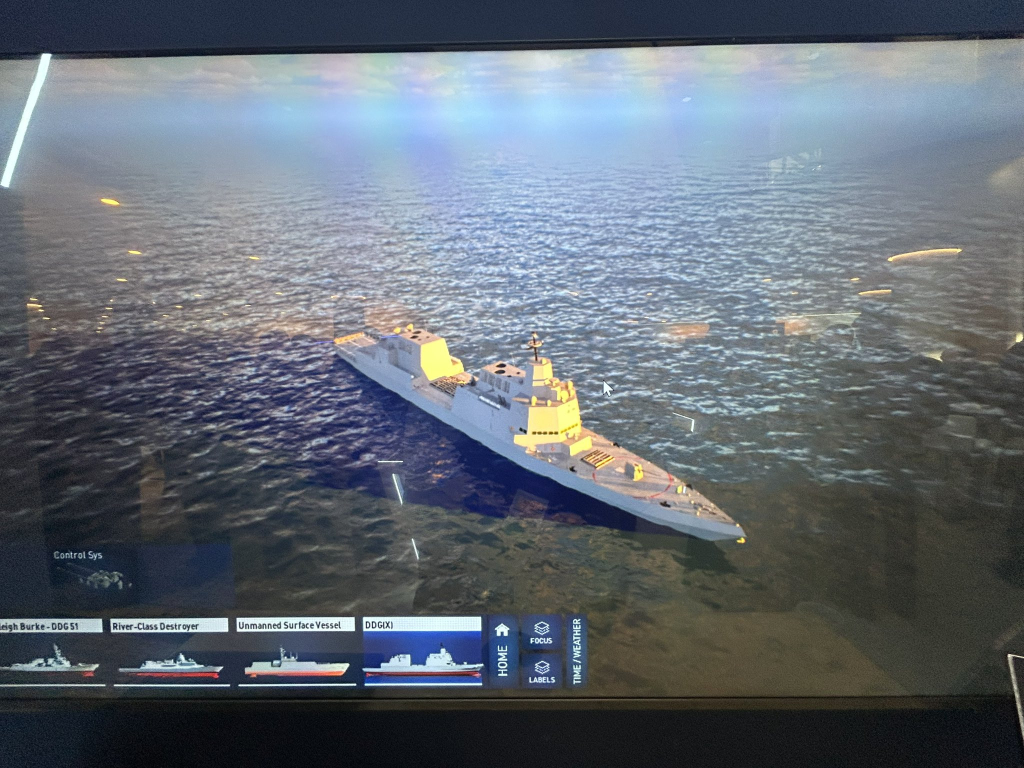 烽火问鼎计划DDGX驱逐舰概念图，也就那样吧