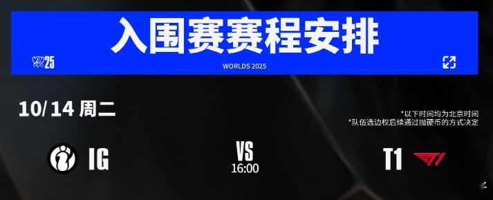 入围赛和瑞士轮比赛比较多，开赛时间略有不同，大家记得留意下的比赛开始时间。S15