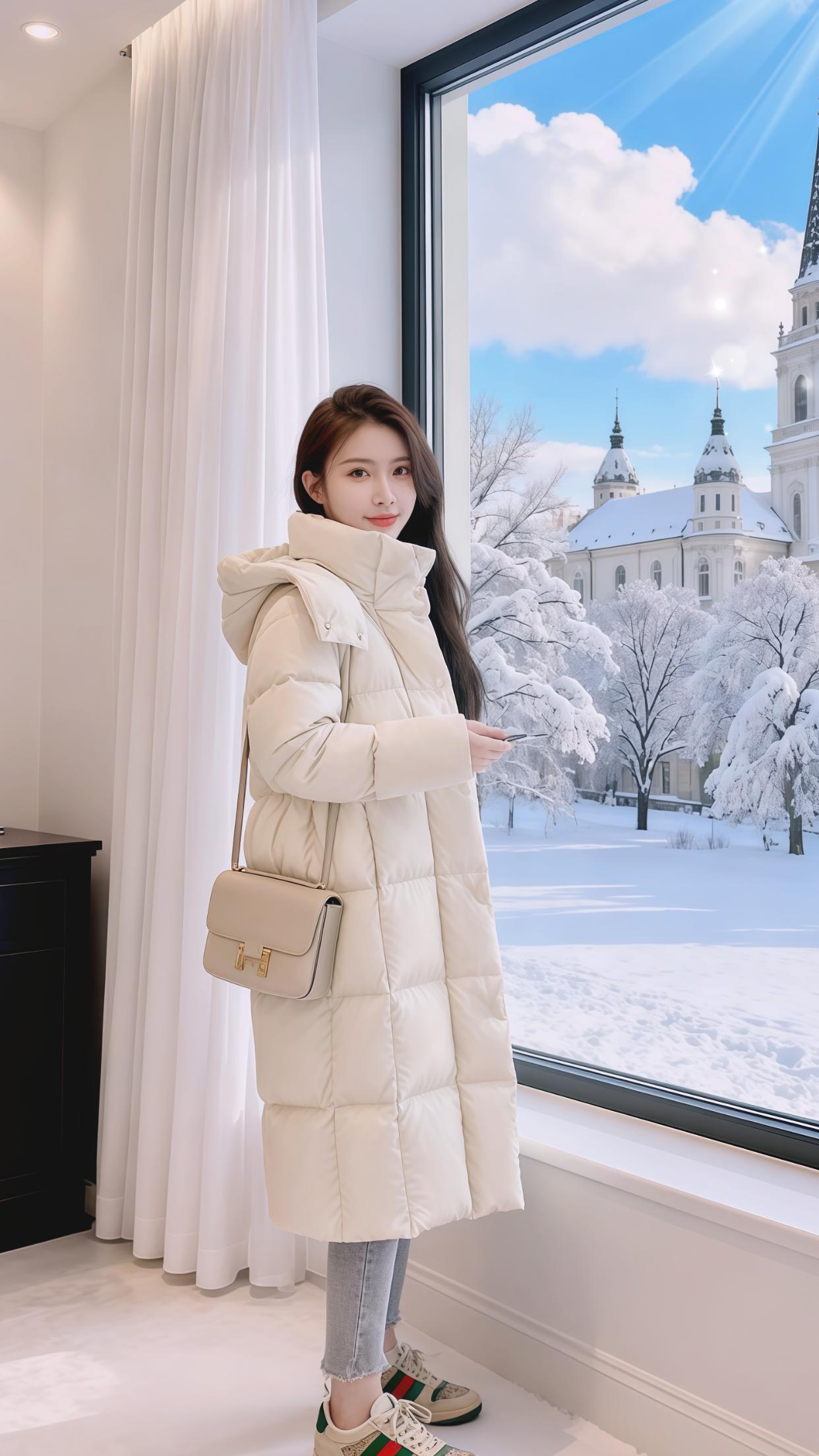 时尚穿搭加厚保暖棉衣棉服过年战袍