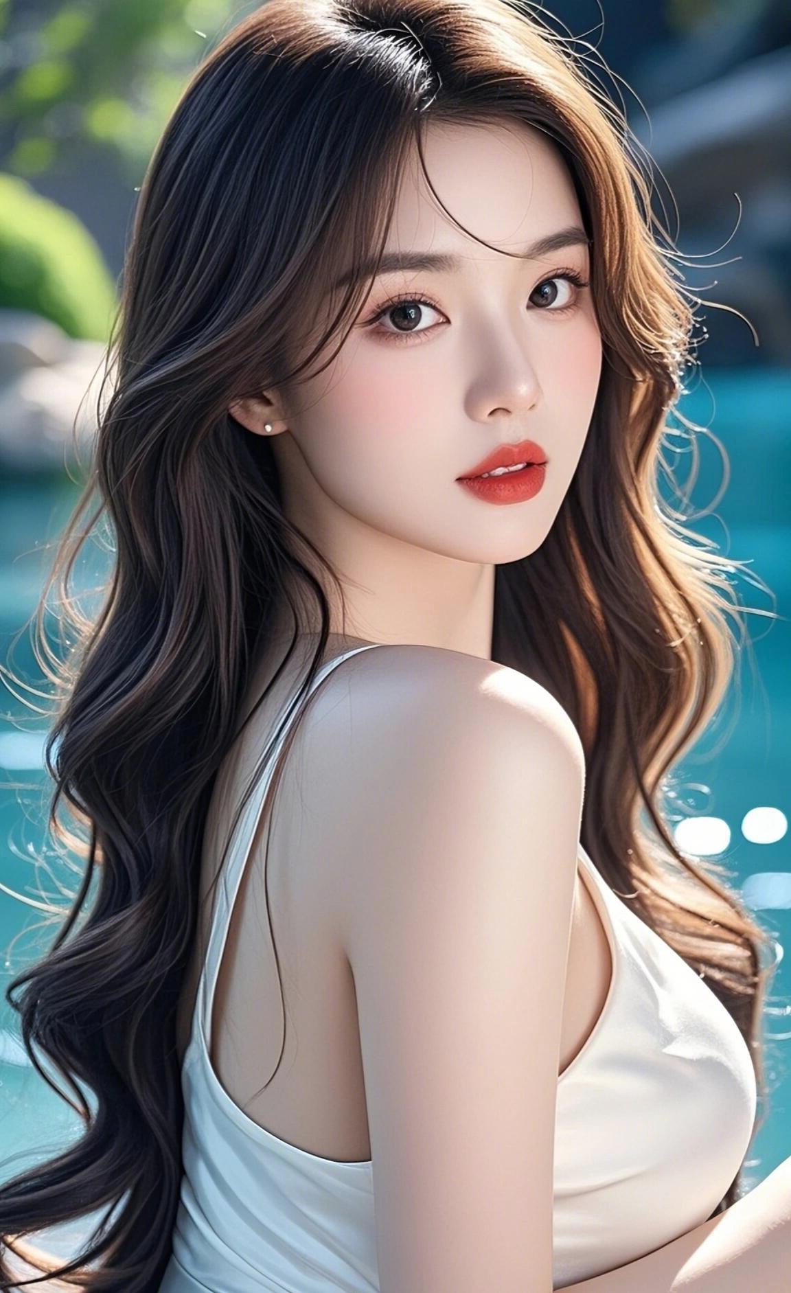 手机壁纸 清纯女神 ai美女