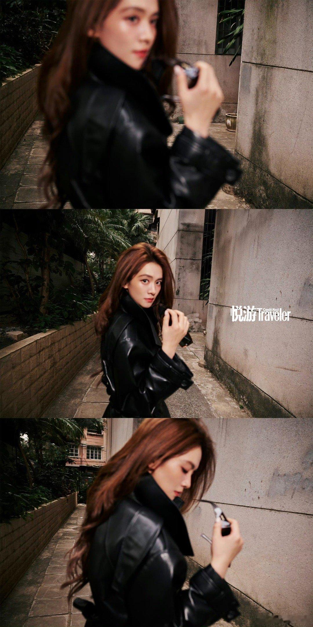 陈昊宇悦游封面预告来啦！姐穿皮衣好飒