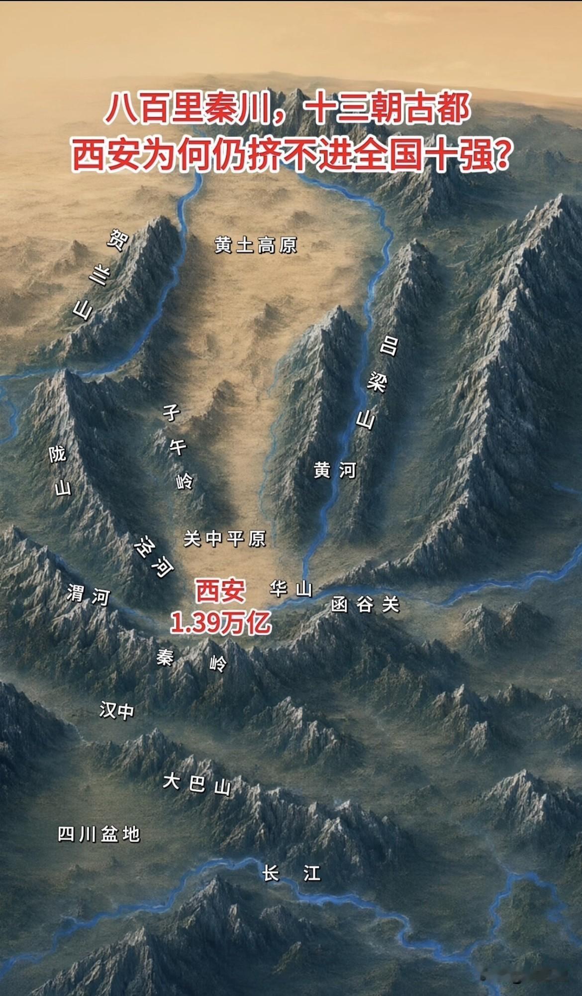 十三朝古都，西安的位置无可挑剔了吧，又贵为国家中心城市，但到了今天为何挤不进全国