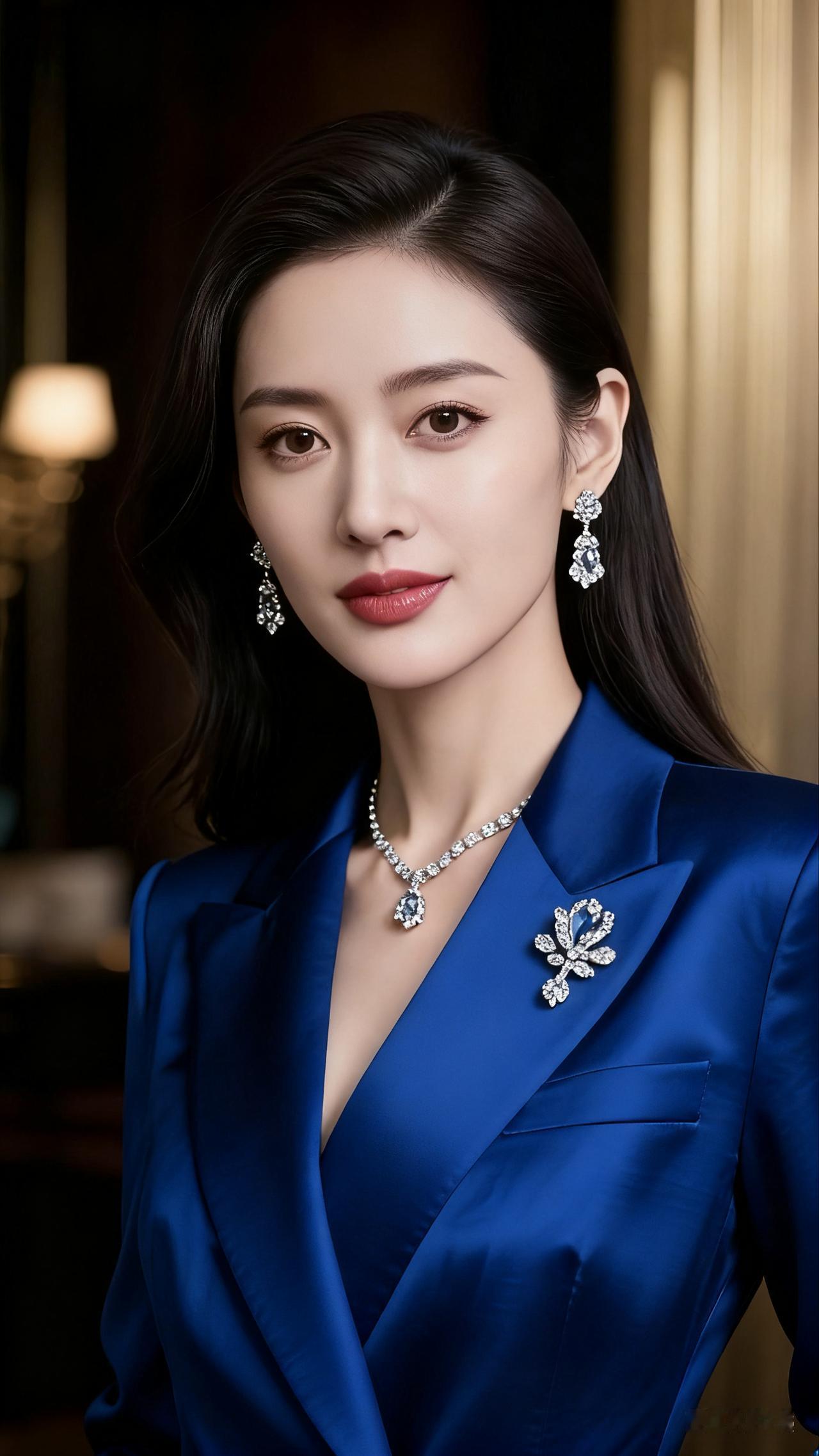 优雅蓝调，闪耀珠宝，气质女神范儿！💎✨