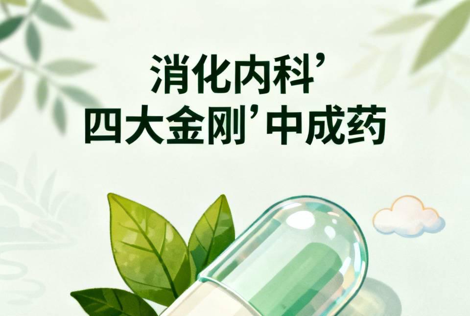消化内科“四大金刚”中成药！护脾胃各有专长，对症用才有效很多朋友问：“胃病反