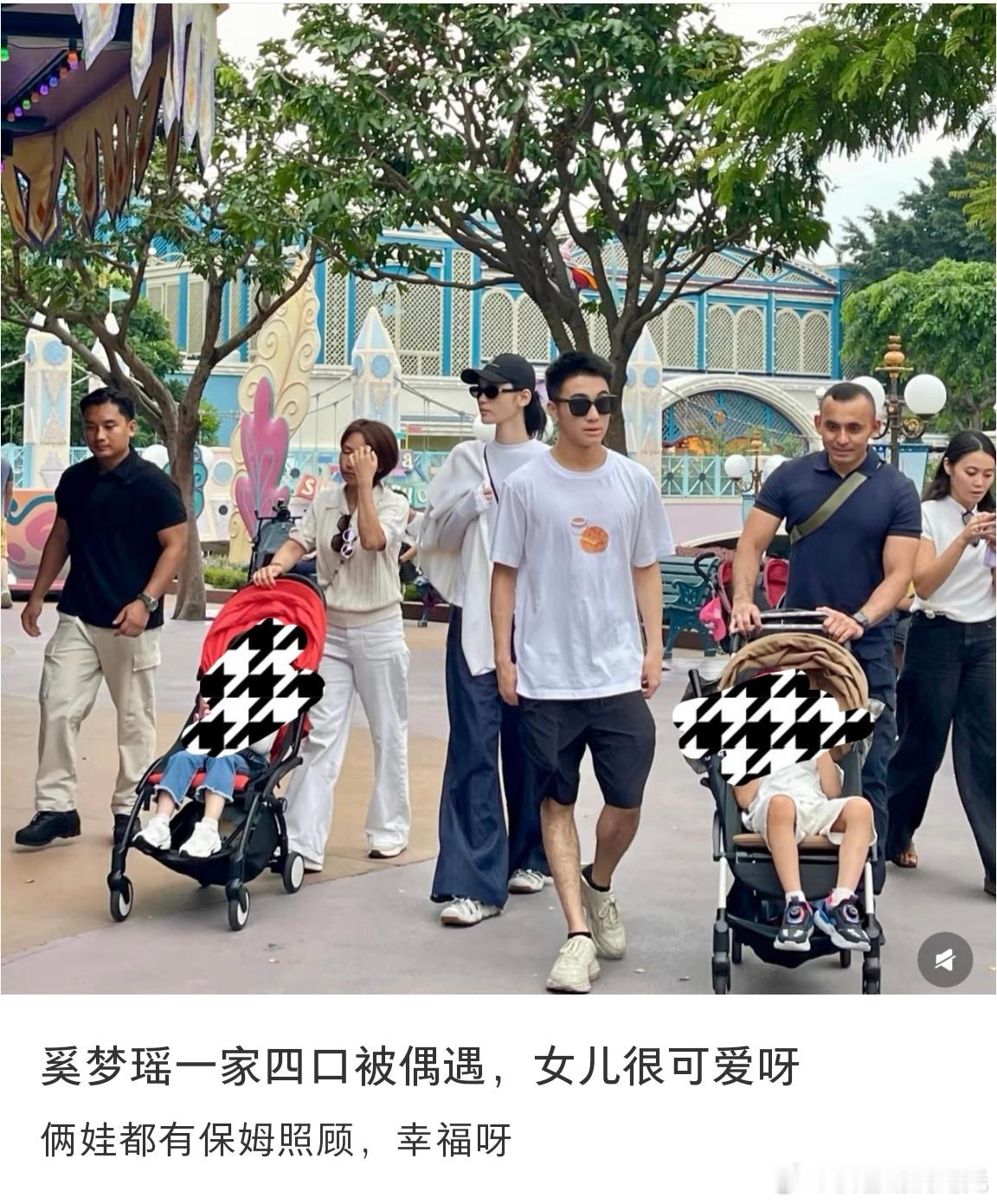 奚梦瑶何猷君带娃港迪过六一奚梦瑶何猷君昨天带着两个孩子去香港迪士尼过六一了奚梦
