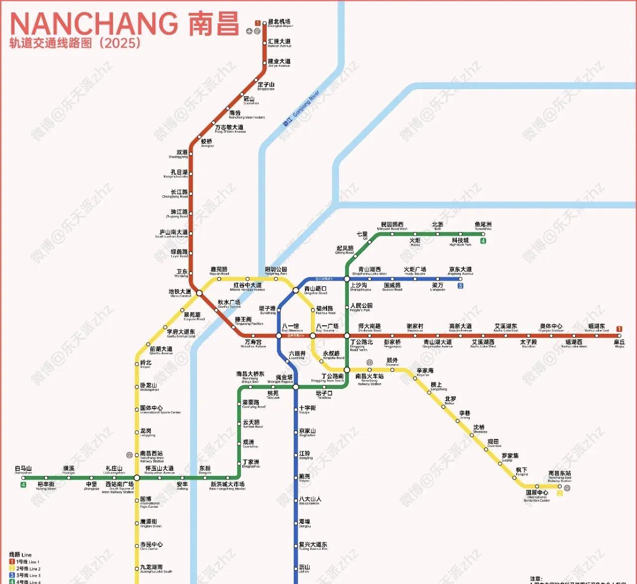 南昌2号地铁线是最繁忙线，一条线上串联了南昌东站、南昌站、南昌西站。还贯穿南昌最