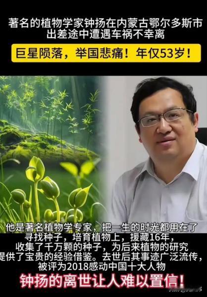 2001年起，钟扬16年扎根青藏高原，收集4000万颗种子，填补世界种