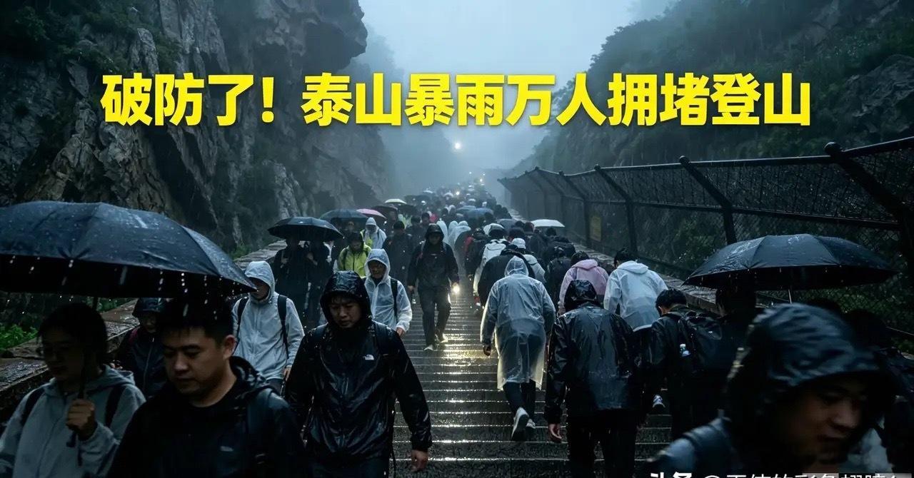 5月2号凌晨的泰山，真是让人后背发凉的惊魂之夜！几万名游客，兴冲冲的买了门票，都
