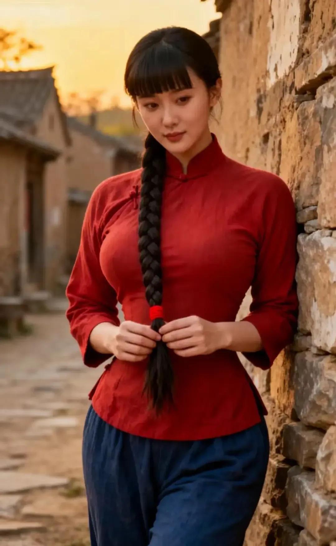 玉面芙蓉，百媚千娇万人迷，玫瑰绽放花中艳，灿若星辰如皎月，耀如春花似娇花，美丽村