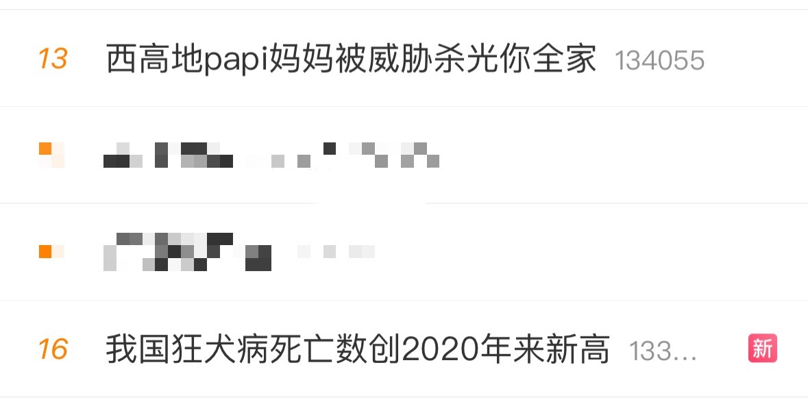西高地papi妈妈被威胁杀光你全家我国狂犬病死亡数创2020年来新高这俩话题放一