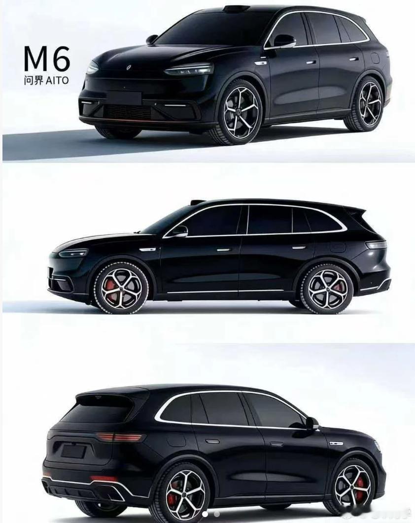 据说这一张问界M6的图，比较准确那和问界现有车型的设计风格有很大差异了，前脸虽然