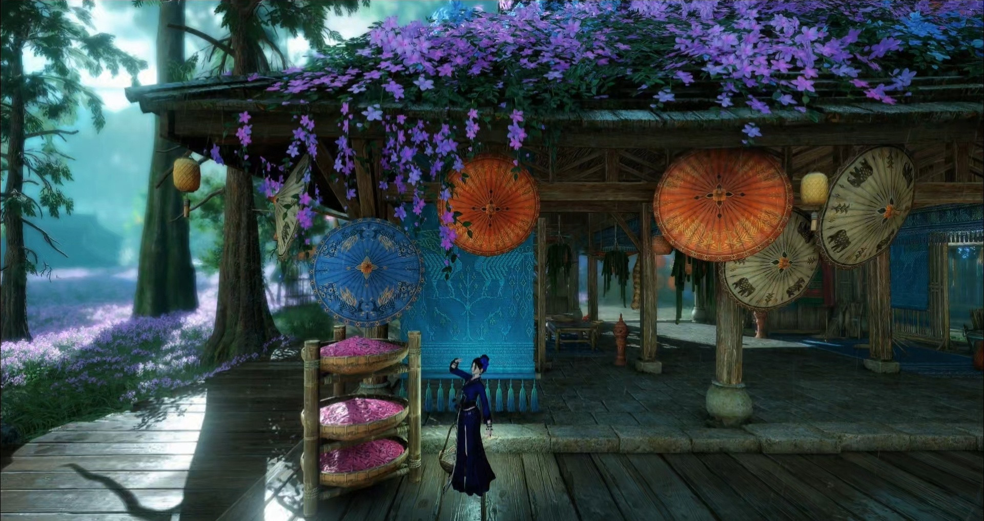 致力于收集每张新地图的雨景，版纳也好美​​​