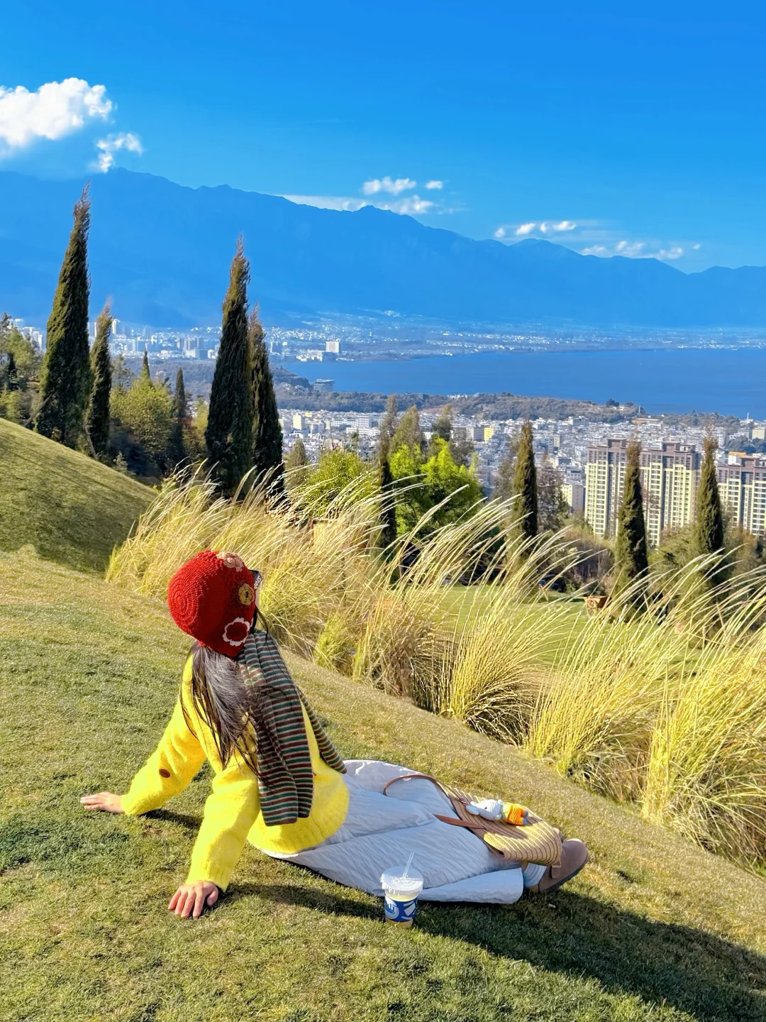 在大理‼️被这个山顶公园美到失语，超出片~