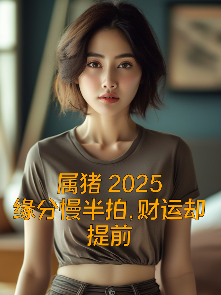 属猪2025：缘分慢半拍，财运却提前
