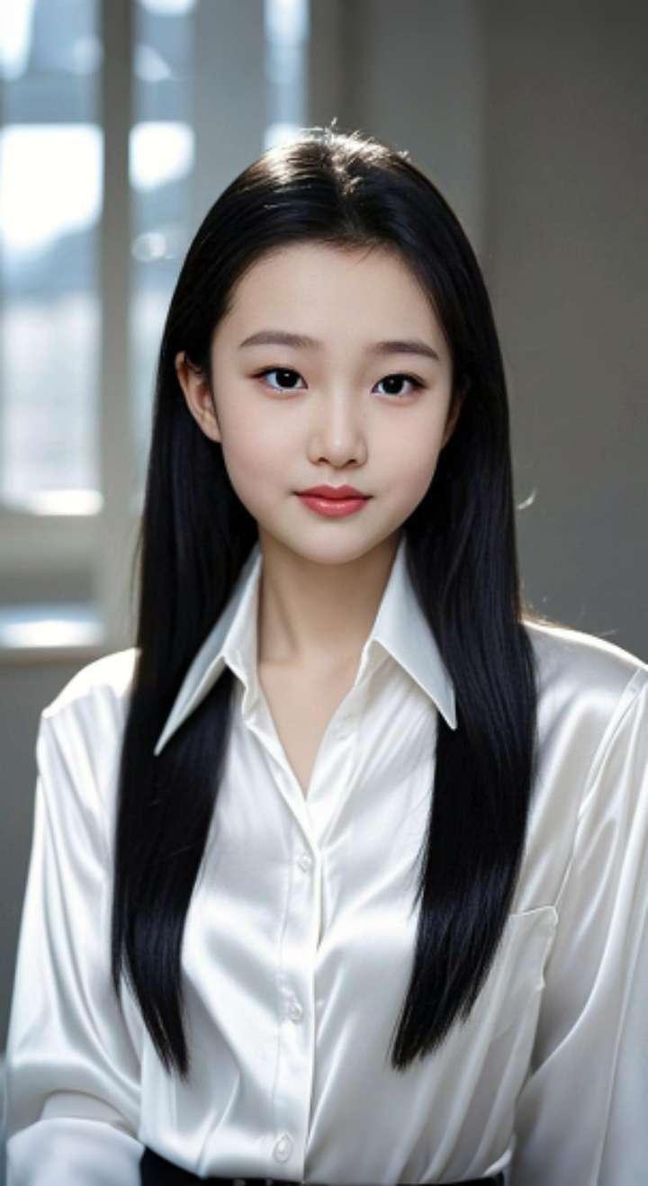 AI扩图AI素净衬衫照