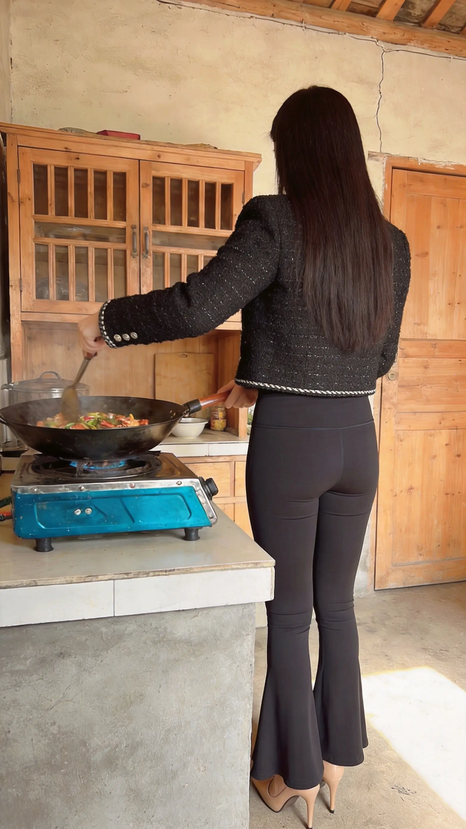 谁说农村女孩只会干农活？生火做饭样样行，粗茶淡饭，干净实在，烟火气最抚凡人心。