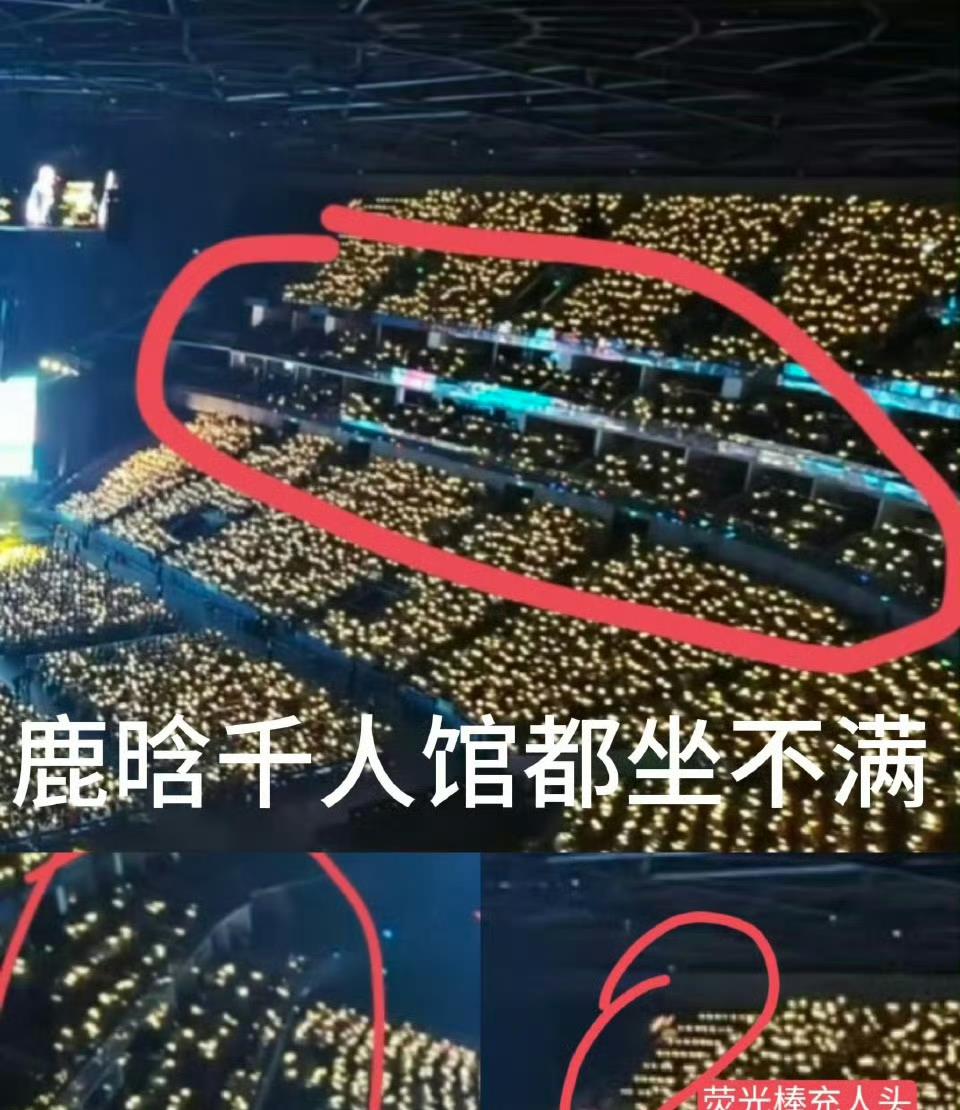 报！鹿晗演唱会居然没坐满…现场疑似有用荧光棒充人头数…真的假的啊