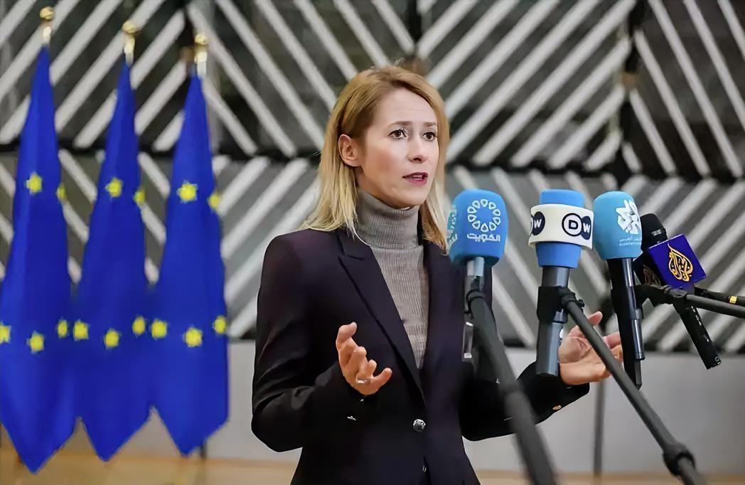 欧盟美女外长卡拉斯对美国关税威胁的回应，让人目瞪口呆！1月17日，特朗普就格