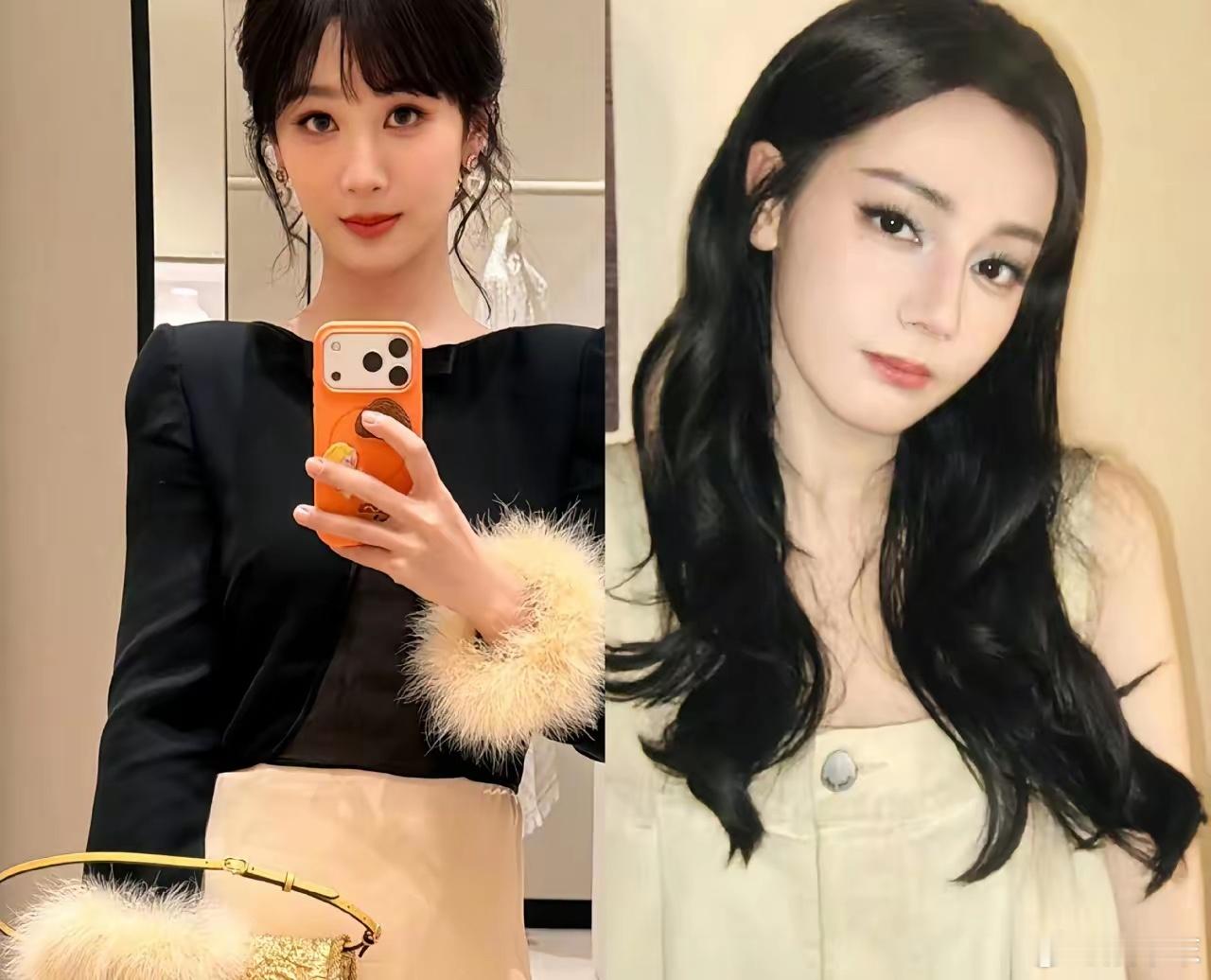 看到杨紫，迪丽热巴同一天自拍，演员和明星的区别，杨紫只要是她出演的剧，播放量