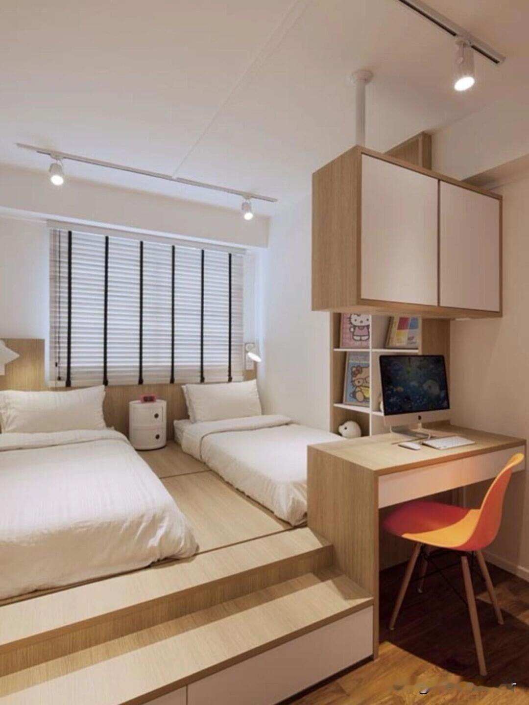 好看又实用的榻榻米，核心是：浅色系+抽屉为主+一体化+好材质+灯光细节，下面直接