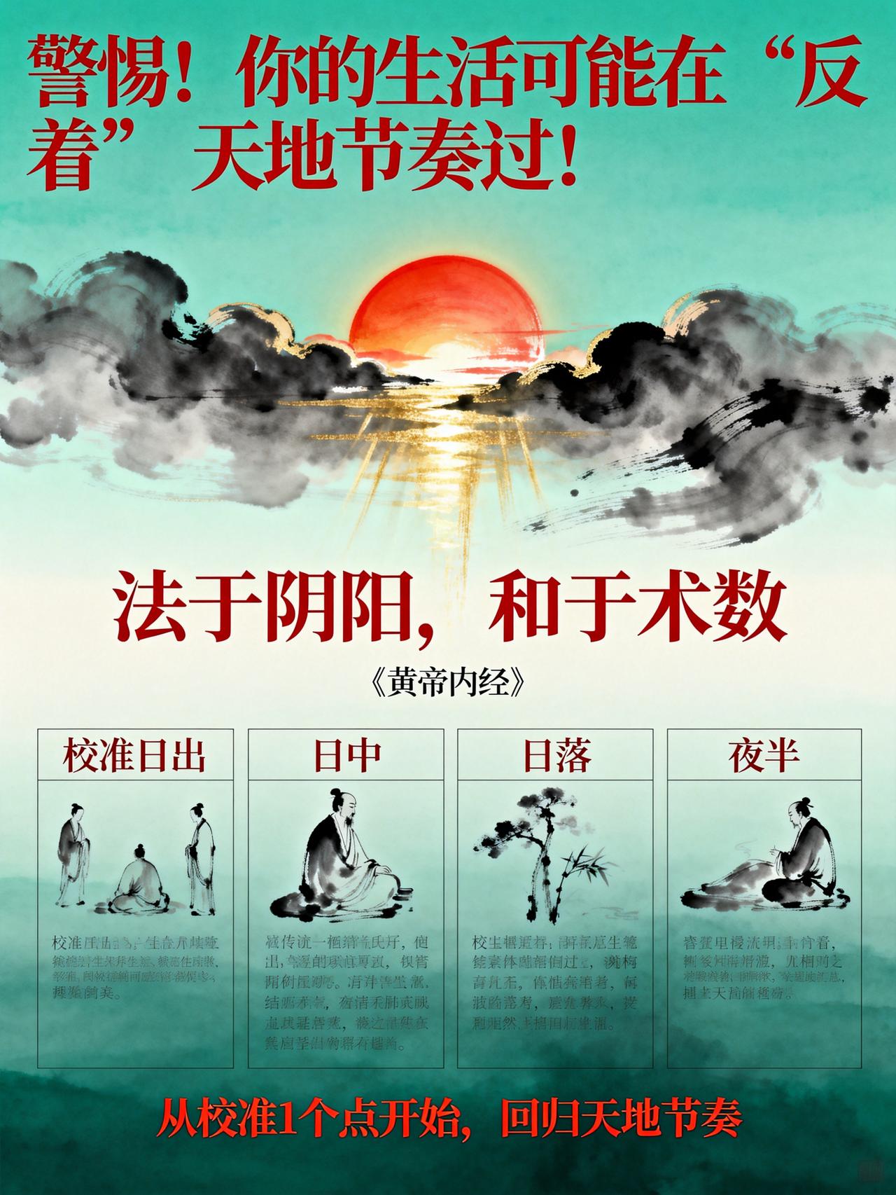警惕！你的生活可能在“反着”天地节奏过！《内经》8字密码帮你校准宝子们有