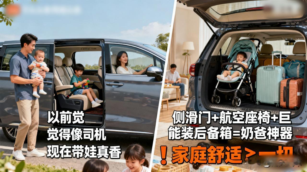 为什么说MPV是“奶爸终极归宿”？以前觉得开MPV像司机，有了俩娃后真香警告