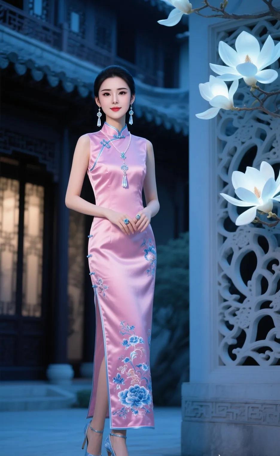 优雅旗袍秀，东方韵味浓！旗袍秀东方美人旗袍古典新中式中国旗袍美女旗袍秀一