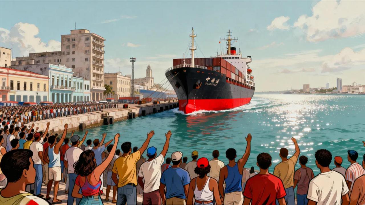 破防！古巴民众含泪谢中国，1.56万吨大米，是跨越重洋的救命之恩，看哭全网！20