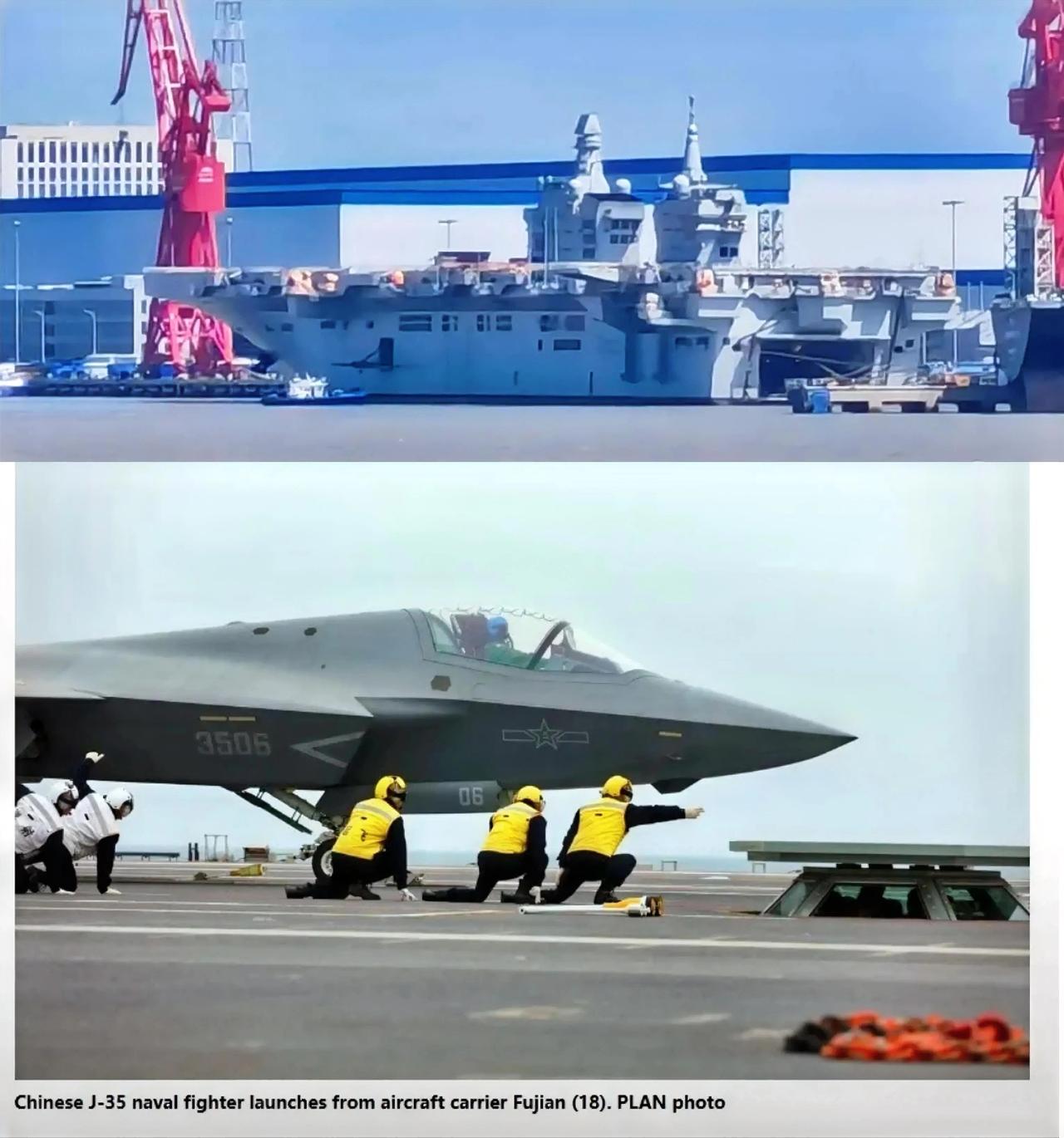 “福建舰的后劲儿还没过去，中国第二艘电磁弹射大舰又有新动静！”这消息一出来，美国