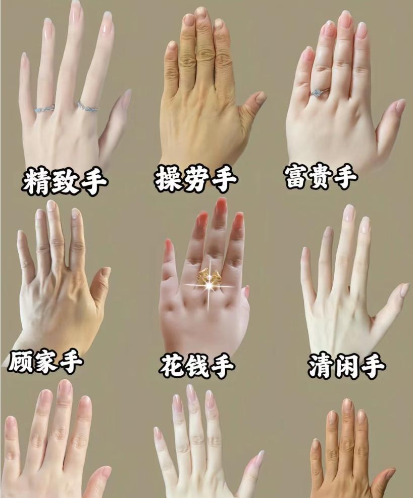 今天听人说，女人的手，要又小又肉，才福气最好。不要手很大，会很累的，操