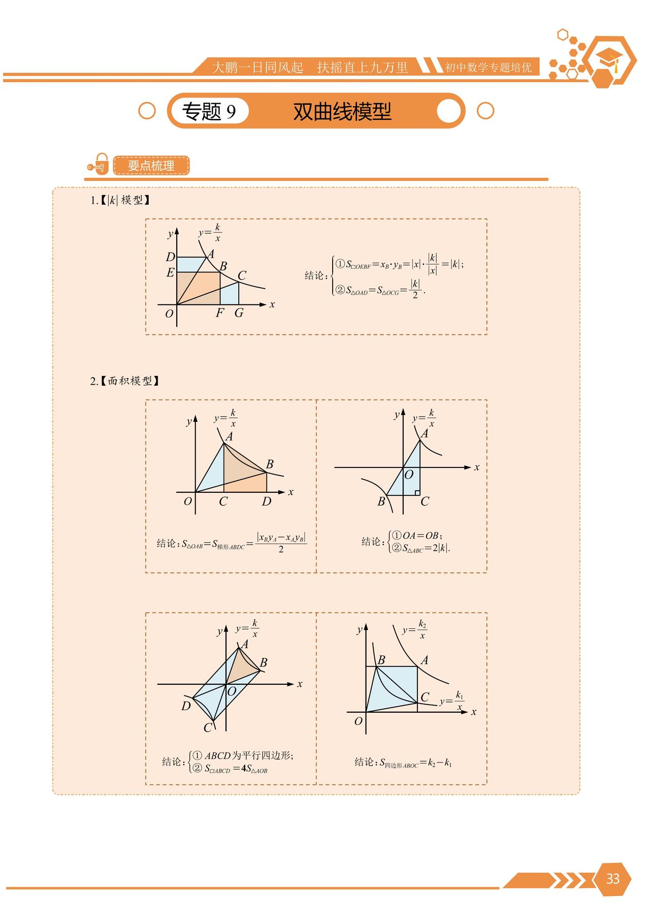 初三压轴几何模型归纳