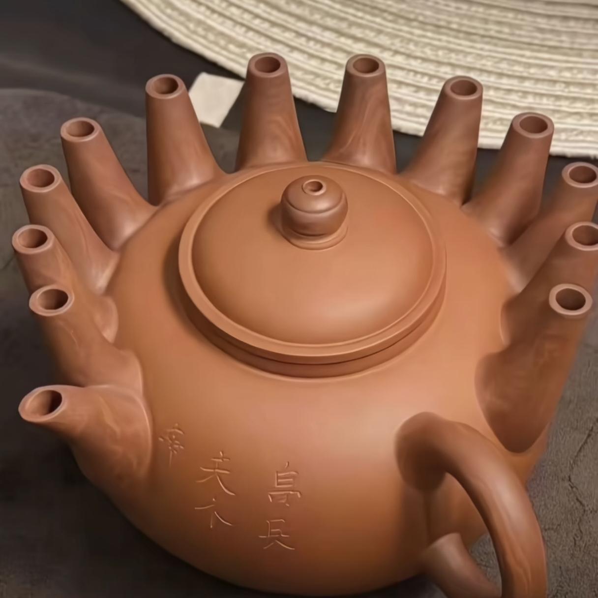 各位高手，看一看我这把紫砂壶值几个馒头？紫砂壶
