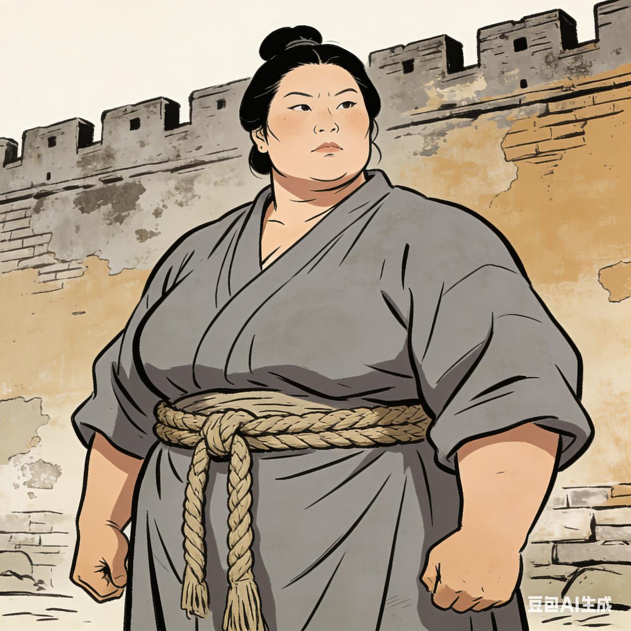 清乾隆年间，苏州城里有一对夫妻，经营着一个豆腐店。妻子生得五大三粗，性格豪爽，颇