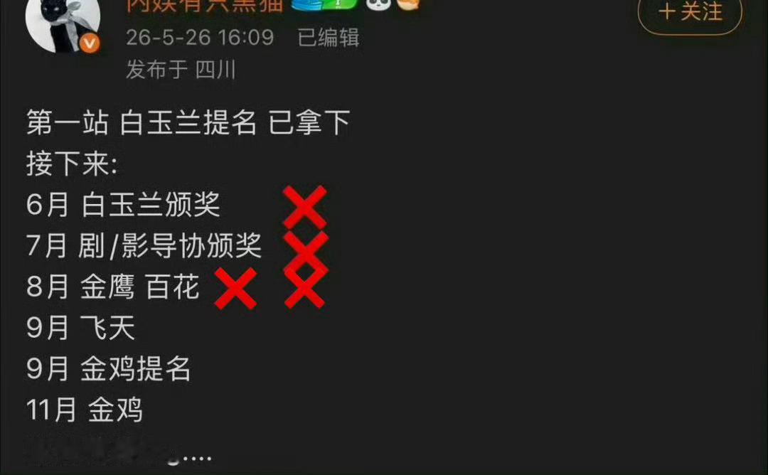 ……据说今年的白玉兰视后奖、剧/影导协视后奖、金鹰视后奖、百花影妃奖都找过杨幂，